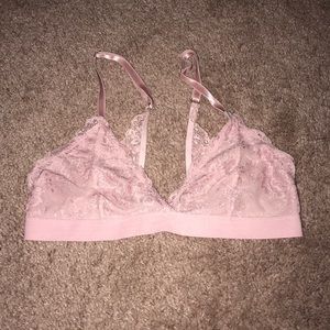 Mauve lace bra